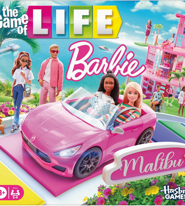 Barbie Edition: The Game of Life Board Game for Kids 8+