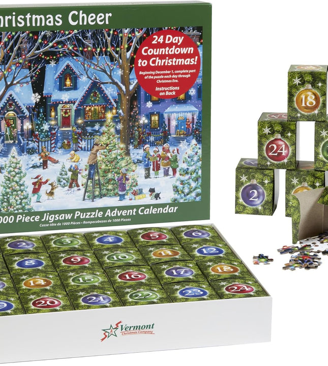 1000 Pc Christmas Countdown Advent Calendar Jigsaw Puzzle